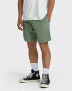 Larry Layback 19 Cord Shorts - Moss
