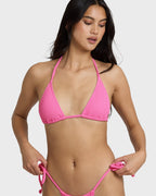 Sunrays Remi Triangle Bikini Top - Guava