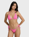 Sunrays Low Tide Skimpy Bikini Bottom - Guava