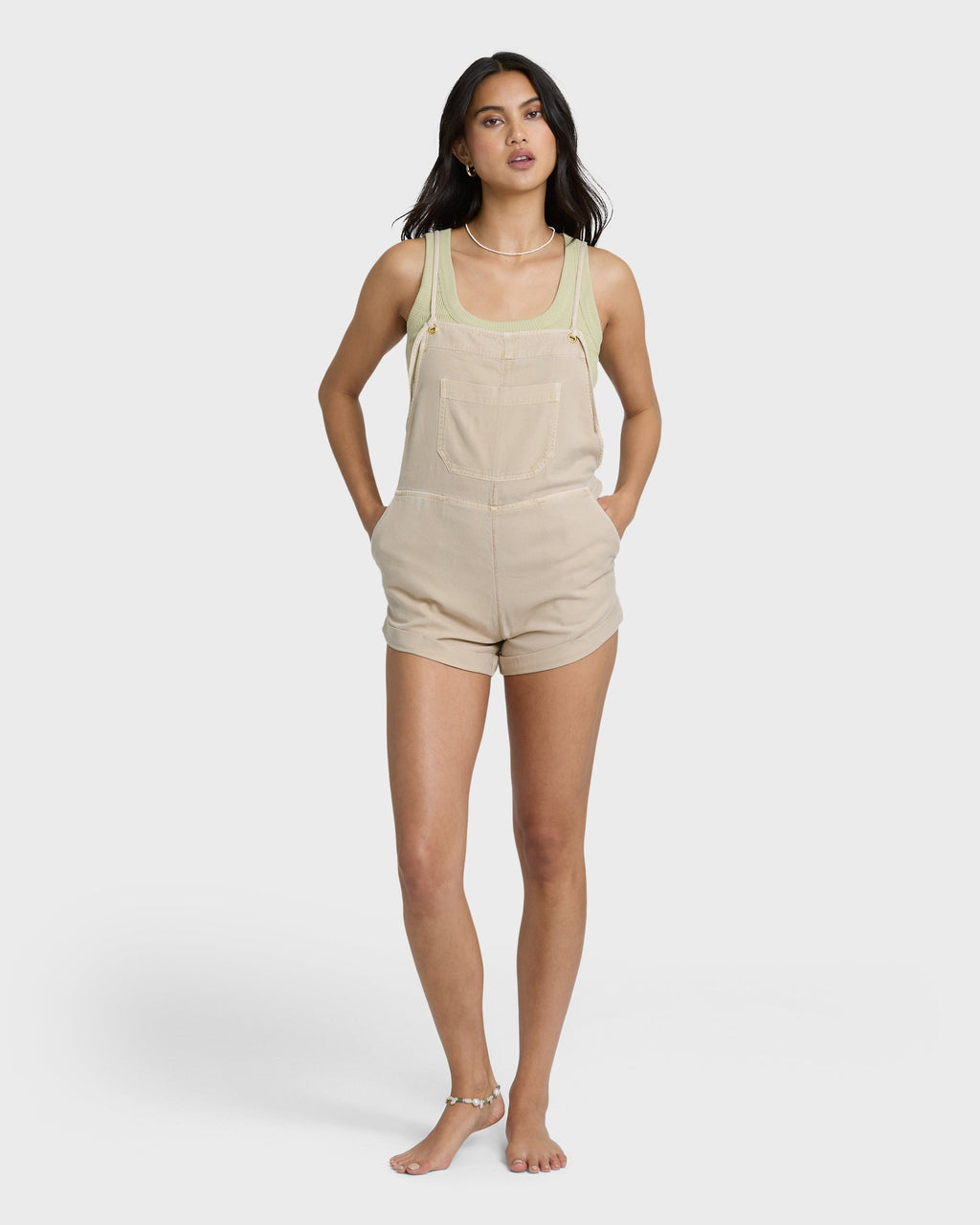 Wild Pursuit Yarn-Dyed Overalls - Oatmeal