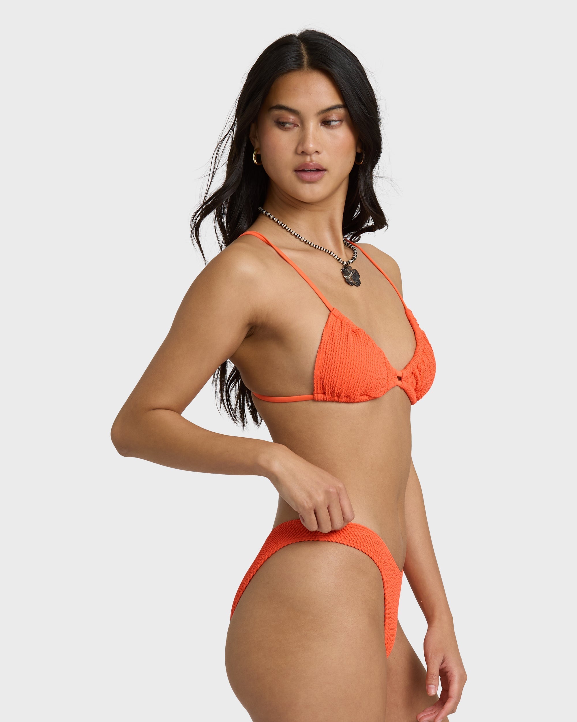 Summer Hi Hike Bikini Bottom - Hot Coral