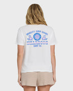 Sun Echoes Short Sleeve Cotton Graphic T-Shirt - Salt Crystal