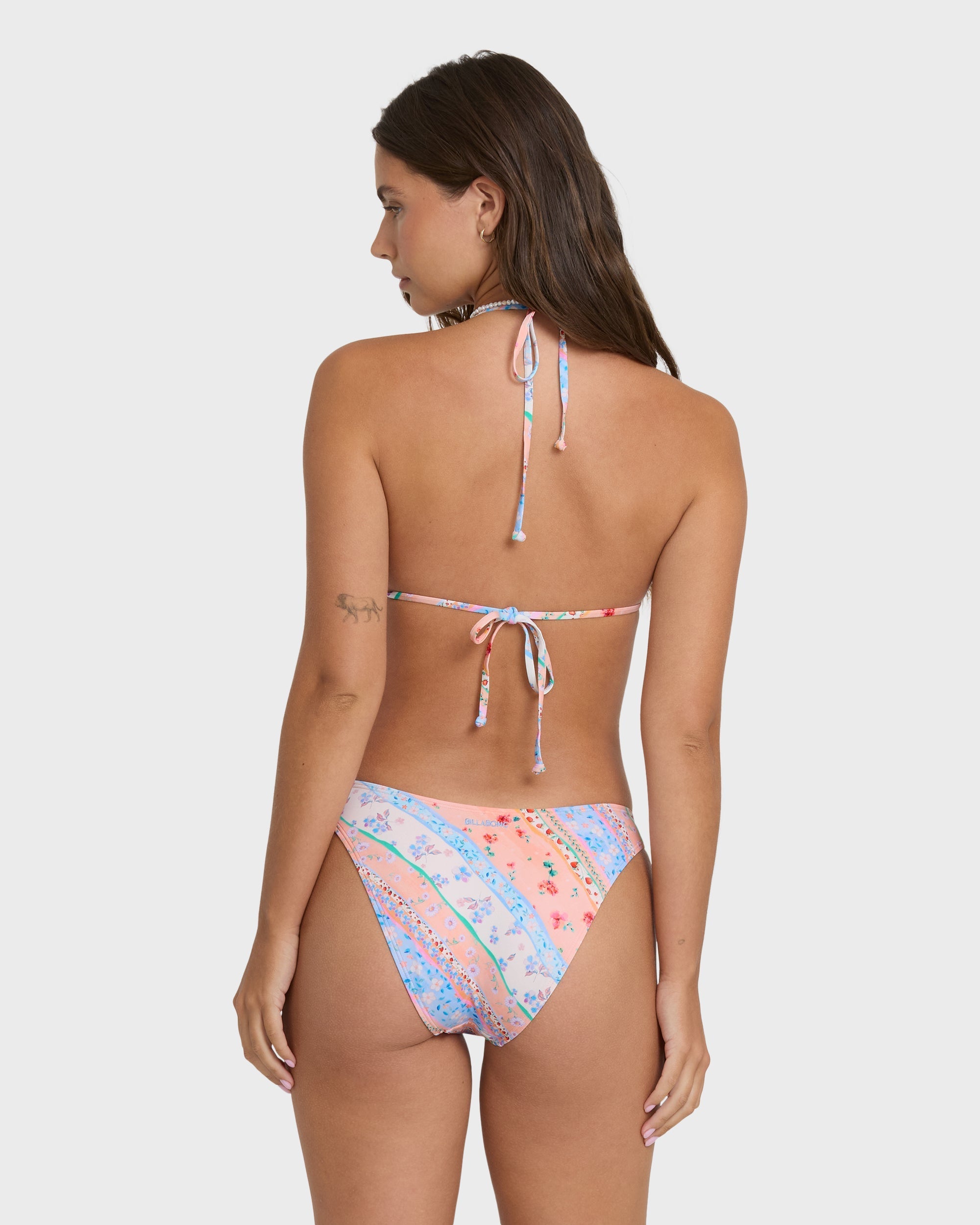 Daisy Chain Maui Medium Bikini Bottoms - Pale Peach