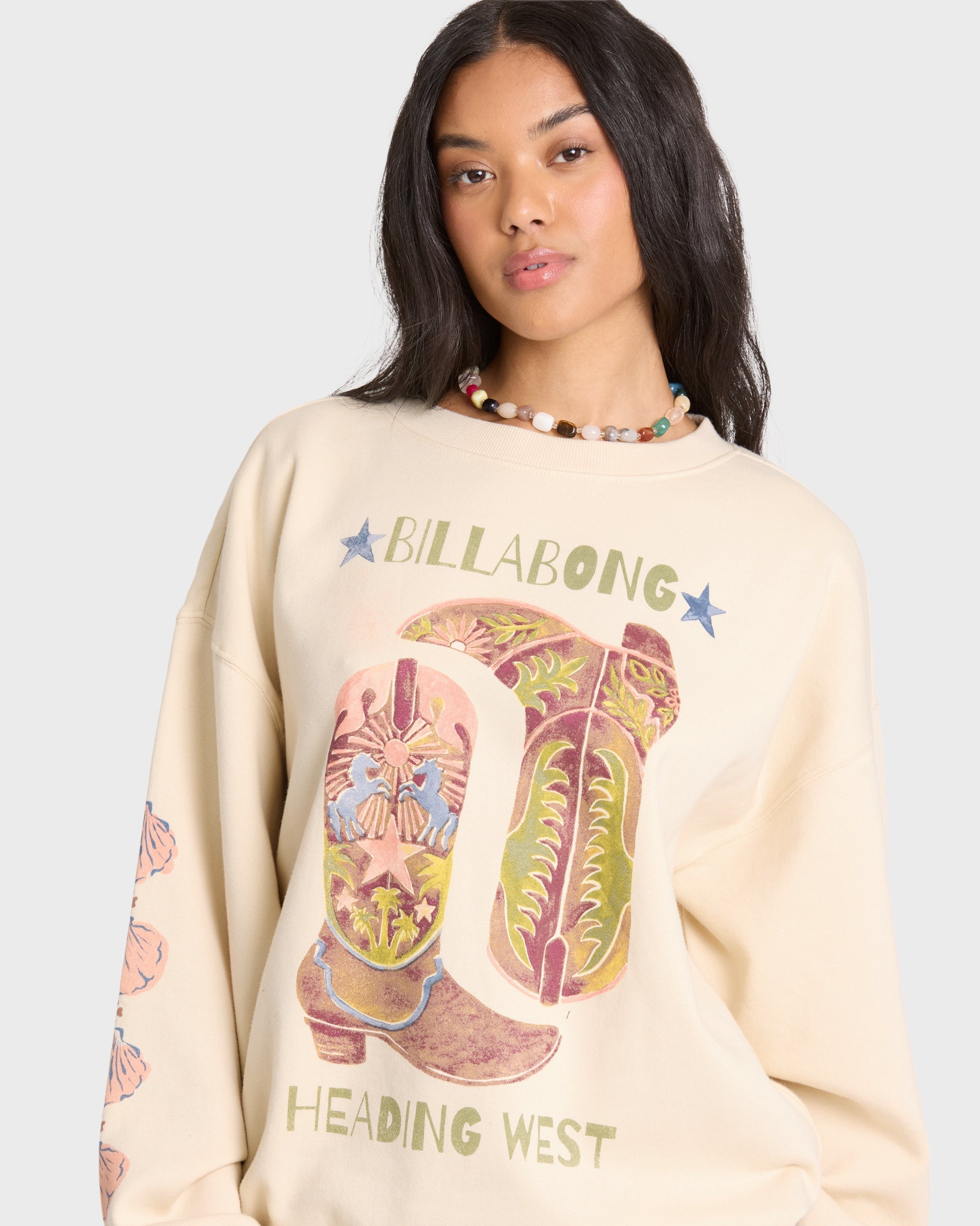 Ride In Crewneck Sweatshirt - White Cap