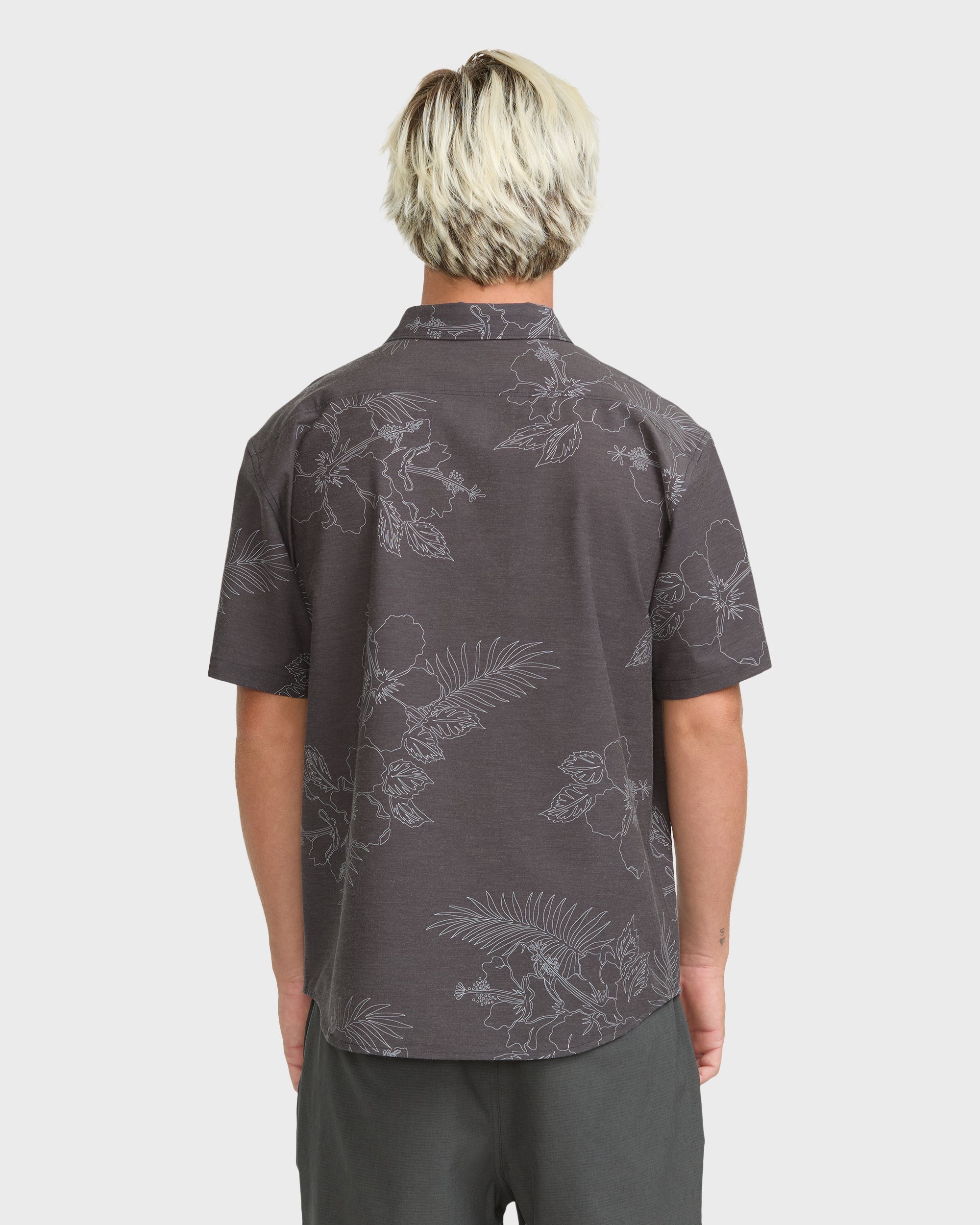 Sundays Island Short Sleeve Woven Shirt - Phantom